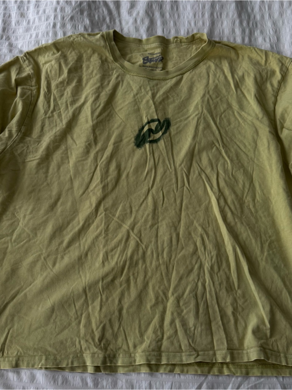 Pull and bear Olive Green Logo T Shirt